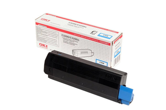 Genuine Oki 43034807 (C3200) Cyan Toner Cartridge (VAT included)