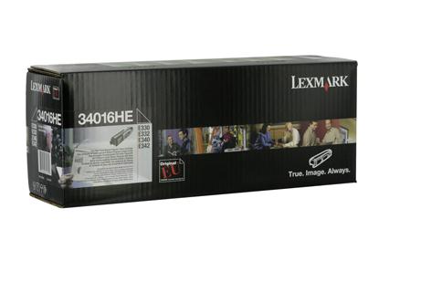 Genuine Lexmark 34016HE  Black Toner Cartridge (VAT included)