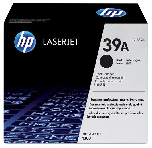 Genuine HP Q1339A (39A) Black Toner Cartridge (VAT included)