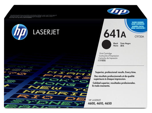 Genuine HP C9720A (641A) Black Printer Toner Cartridge