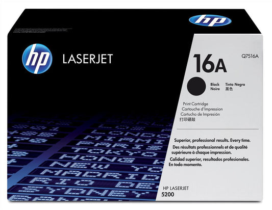 Genuine HP Q7516A (16A) Black Toner Cartridge (VAT included)