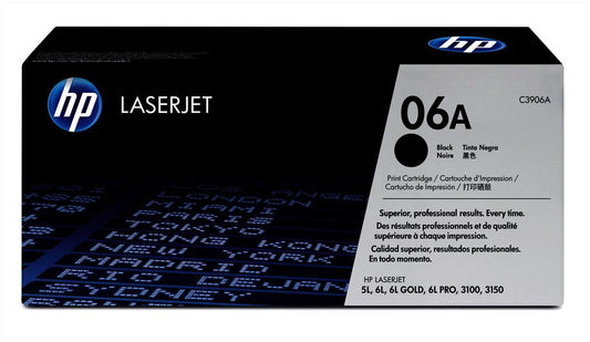 Genuine HP C3906A (06A) Black Printer Toner Cartridge