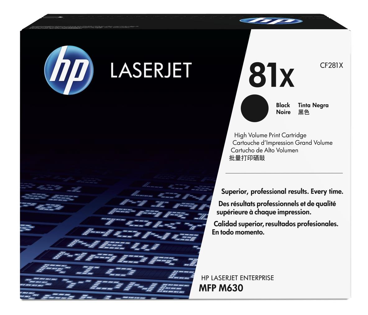 Genuine HP CF281X (81X) Black Toner Cartridge (VAT included)