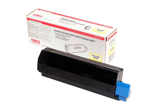 Genuine Oki 42804545 (C5250 C5450 C5510) Yellow Toner Cartridge (VAT included)