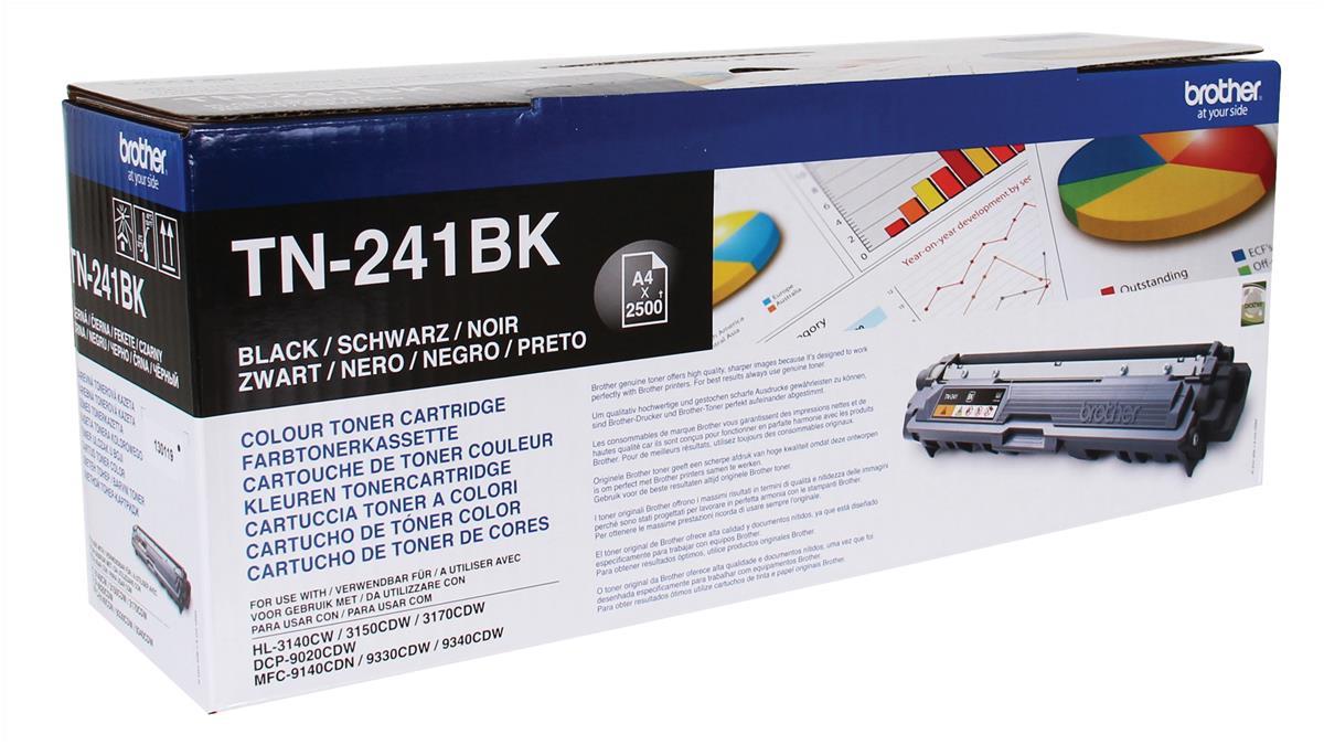 Genuine Brother TN241BK Black Toner Cartridge