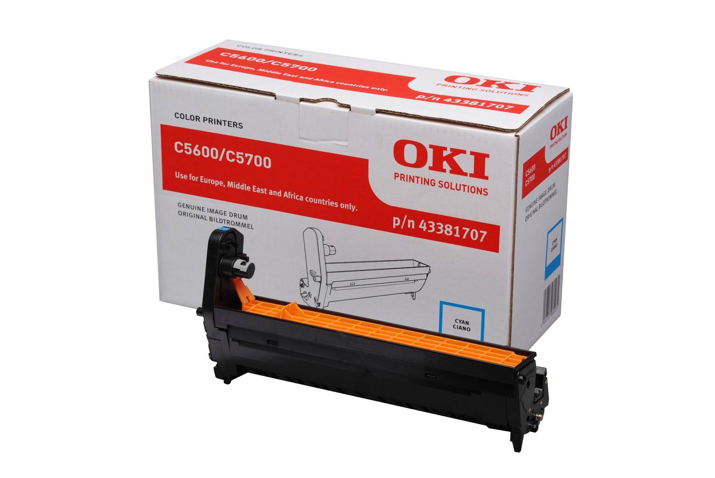 Genuine OKI 43381707 (C5600/C5700) Cyan Drum Unit (VAT included)