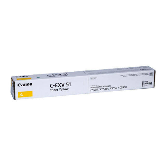 Genuine Canon C-EXV51Y 0484C002AA  Yellow Toner Cartridge (VAT included)