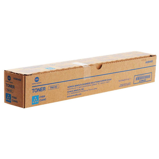 Genuine Konica Minolta TN512C (A33K452) Cyan Toner Cartridge (VAT included)