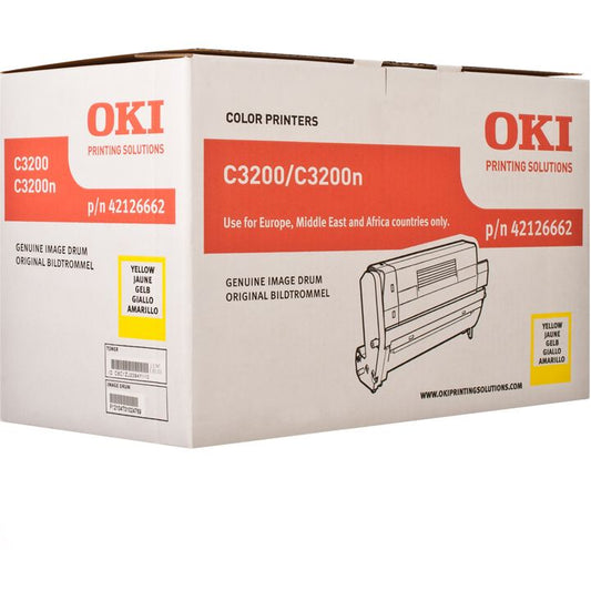 Genuine Oki 42126662 (C3200) Yellow Drum Unit (VAT included)