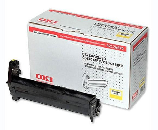 Genuine Oki 42126670 (C5250 C5450 C5510) Yellow Drum Unit (VAT included)