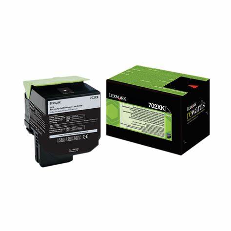 Genuine Lexmark 70C2XK0 (702XK) Black Toner Cartridge (VAT included)