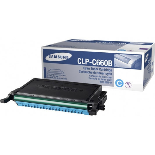 Genuine Samsung CLP-C660B (ST885A) Cyan Toner Cartridge (VAT included)