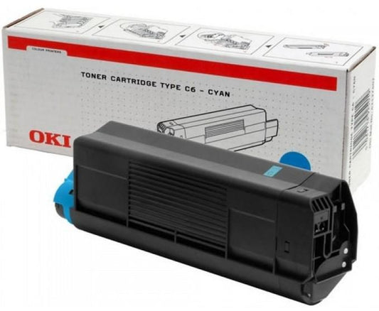 Genuine Oki 42127407 (C5100 C5200 C5300 C5400) Cyan Toner Cartridge (VAT included)