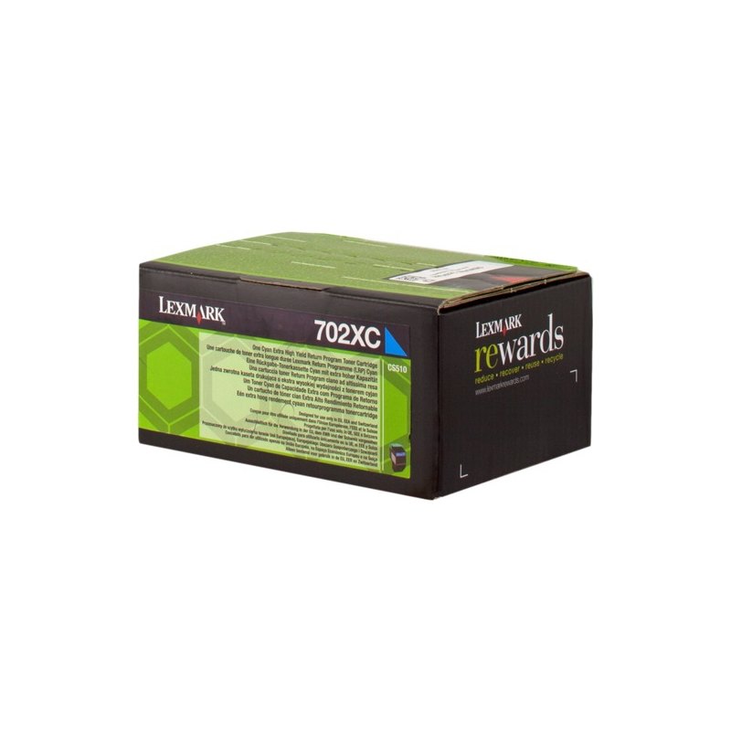 Genuine Lexmark 70C2XC0 (702XC) Cyan Toner Cartridge (VAT included)