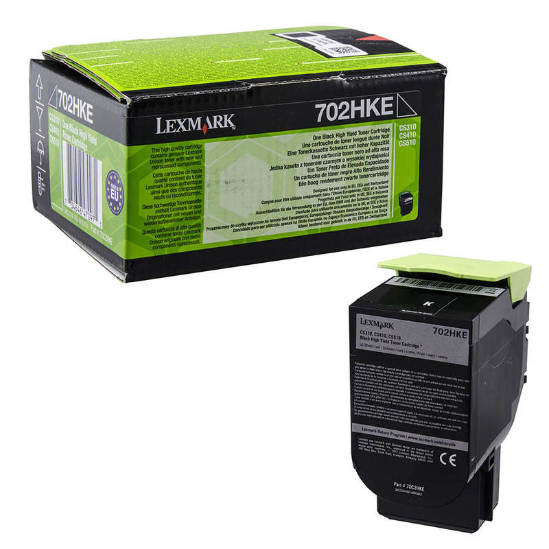 Genuine Lexmark 70C2HKE (702HKE) (702HKE) Black Toner Cartridge (VAT included)