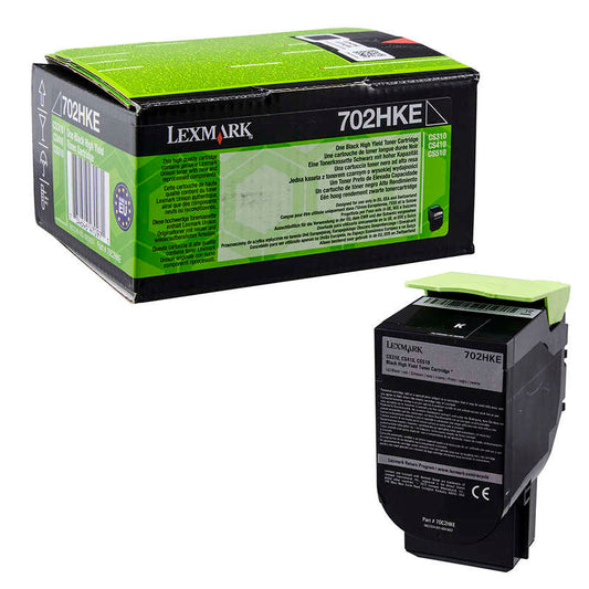 Genuine Lexmark 70C2HKE (702HKE) (702HKE) Black Toner Cartridge (VAT included)