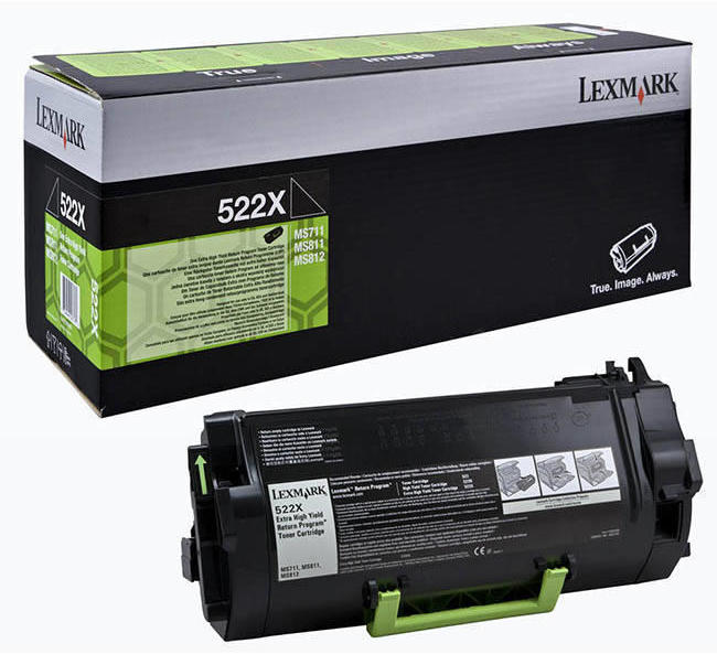 Genuine Lexmark 52D2X0E (522XE) Black Toner Cartridge (VAT included)