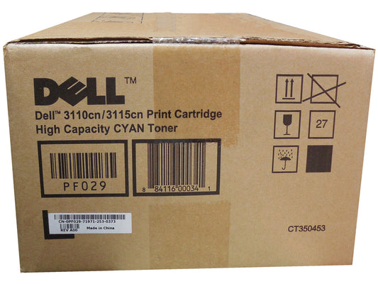 Genuine Dell 3110cn/3115cnC 593-10171 PF029 High Capacity (593-10171) Cyan Toner Cartridge (VAT included)