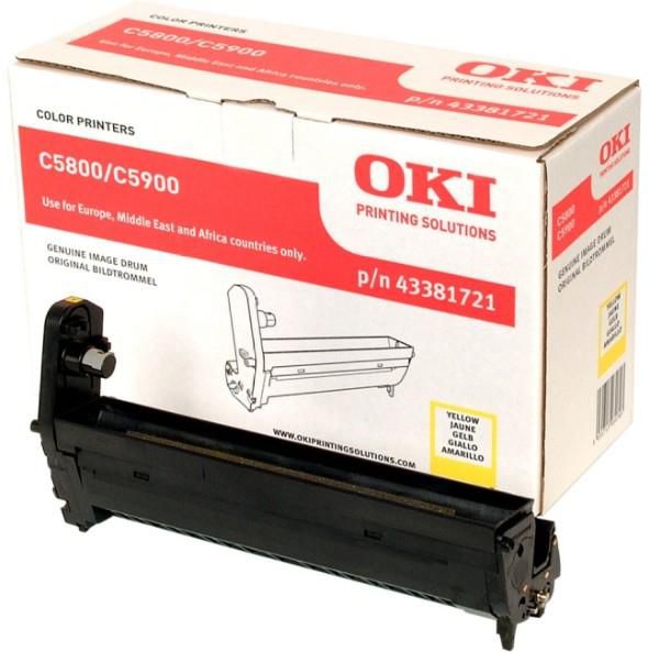 Genuine oki 43381721 (C5800/C5900) Yellow Drum Unit (VAT included)