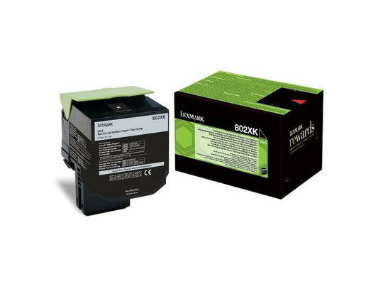 Genuine Lexmark 80C2XK0 (802XK)  Black Toner Cartridge (VAT included)