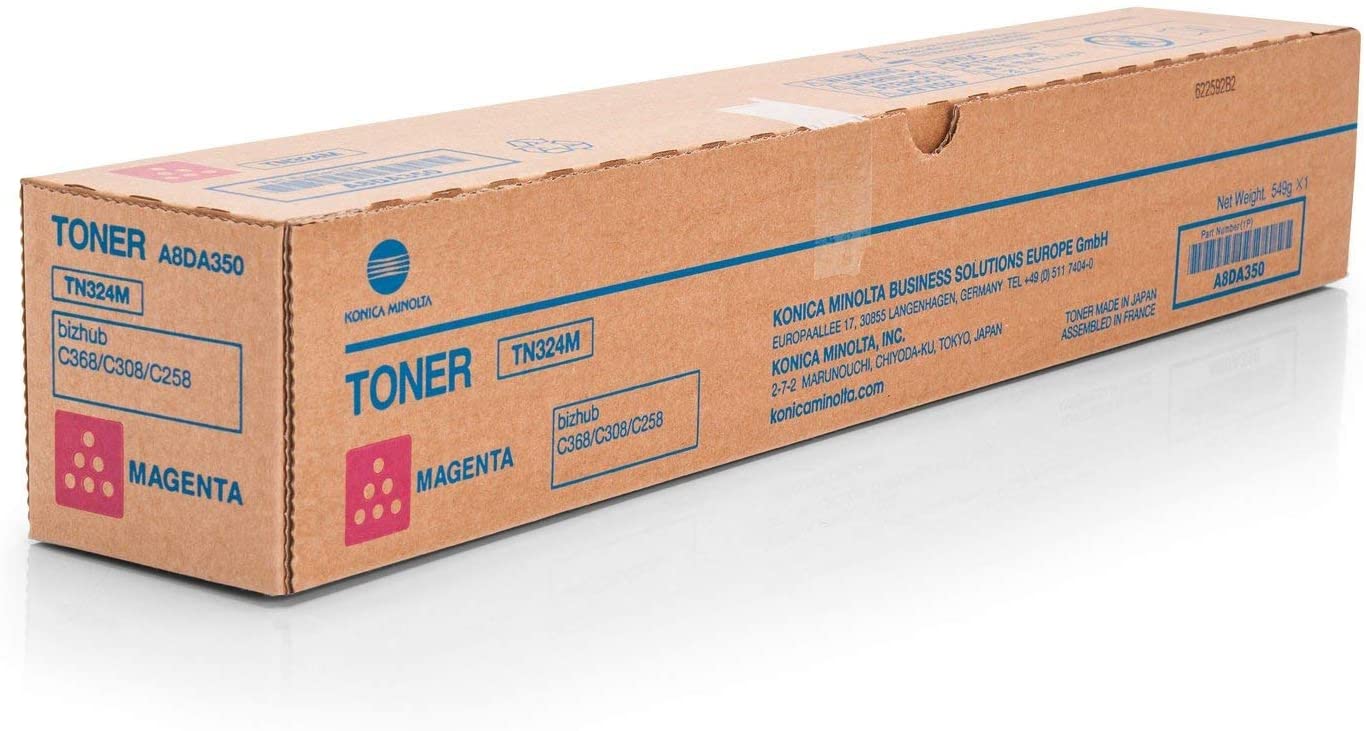 Genuine Konica Minolta TN324M (A8DA350) Magenta Toner Cartridge (VAT included)