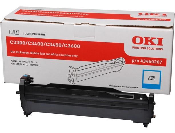 Genuine Oki 43460207 (C3300/C3400/C3450/C3600 ) Cyan Drum Unit (VAT included)