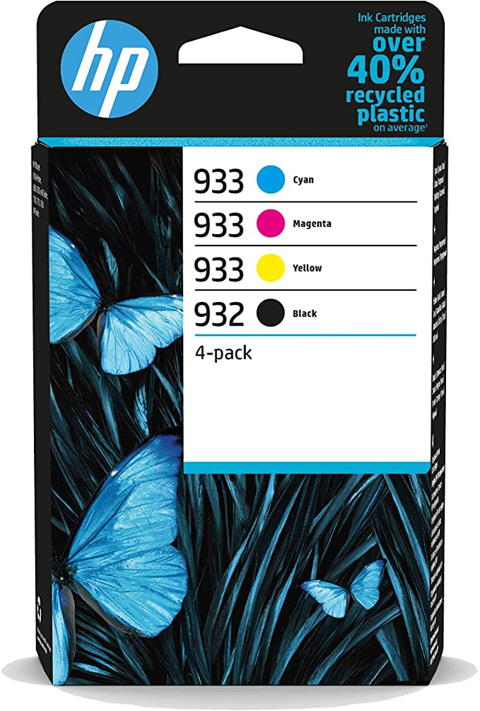 Genuine HP 932/933 Black/Cyan/Magenta/Yellow Standard Capacity Ink Cartridge 6ZC71AE