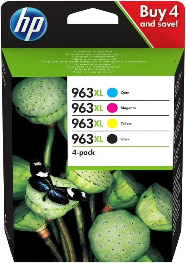 Genuine HP 963XL Multipack Black Cyan Magenta Yellow Ink Cartridge 3YP35AE