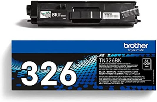 Genuine Brother TN326BK Black High Yield Printer Toner Cartridge