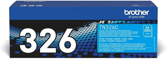 Genuine Brother TN326C Cyan High Yield Printer Toner Cartridge