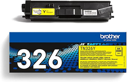 Genuine Brother TN326Y Yellow High Yield Printer Toner Cartridge