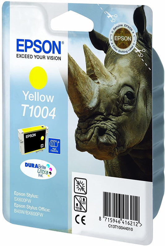 Genuine Epson T1004 High Capacity Yellow Ink Cartridge