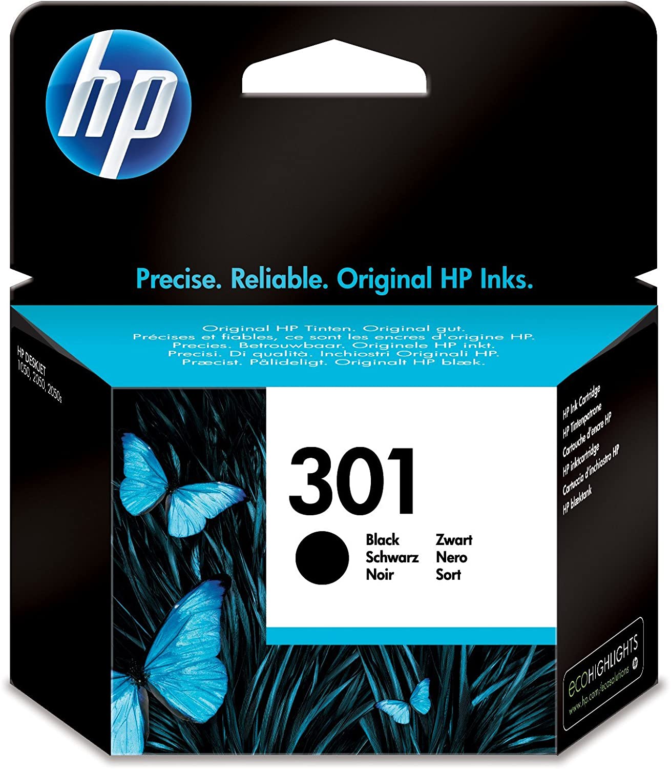 Genuine HP 301 Black Ink Cartridge CH561EE