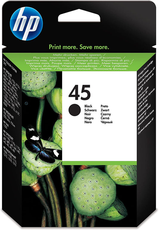 Genuine HP 45 Black Ink Cartridge 51645AE