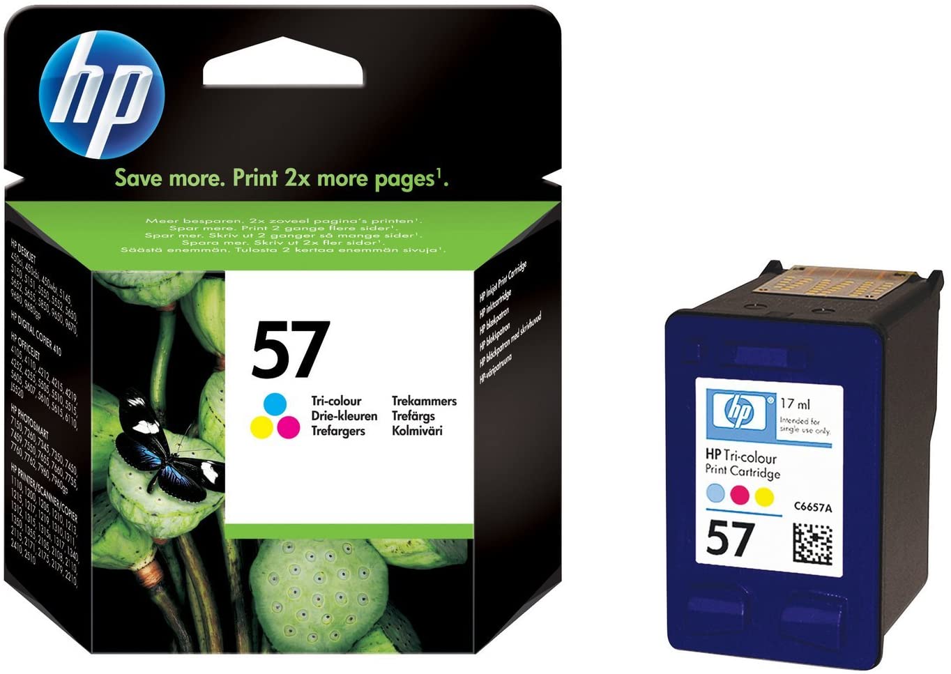 Genuine HP 57 Tri-colour Ink Cartridge C6657AE