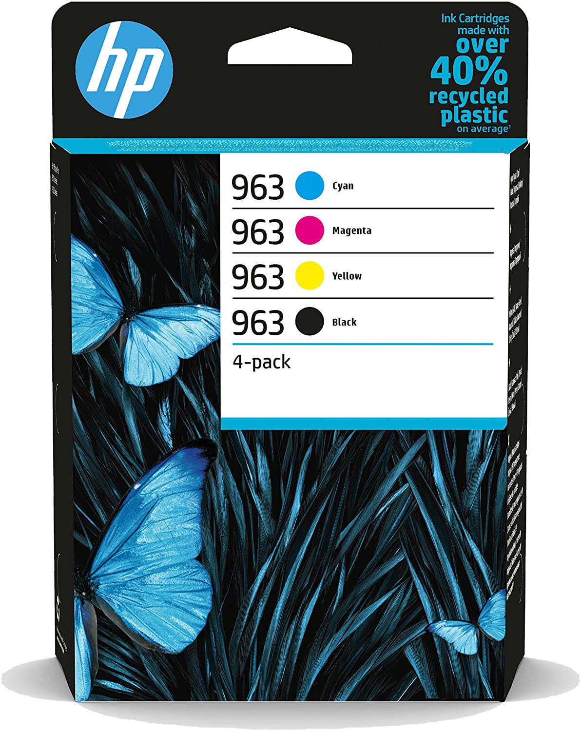 Genuine HP 963 Multipack Black Cyan Magenta Yellow Ink Cartridge 6ZC70AE