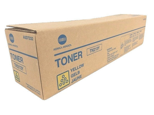 Genuine Konica Minolta TN213Y Yellow Printer Toner Cartridge